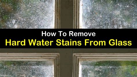 How to Remove Hard Water Stains on Glass: And a Glance into the Chemistry Behind Mineral Deposits